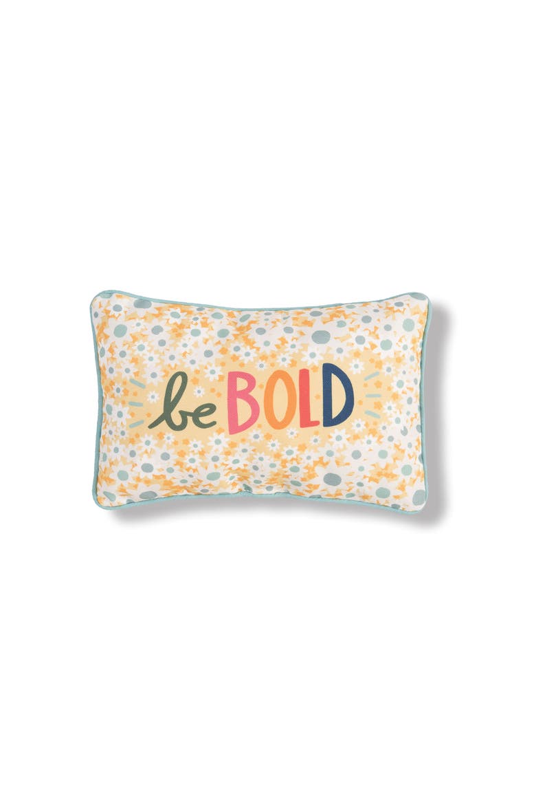 Be Bold Spring Printed Accent Throw Pillow, Main, color, Yellow