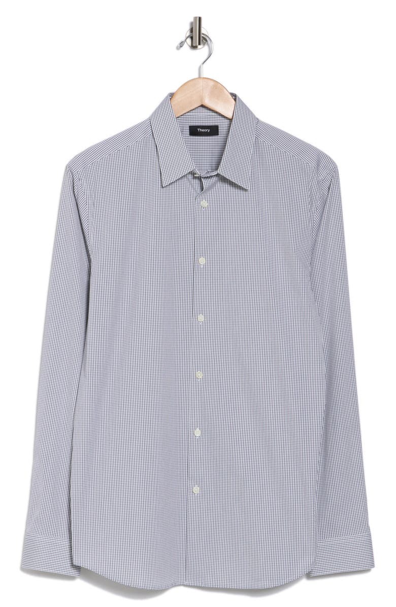 Theory Irving Wealth Check Button-Up Shirt | Nordstromrack