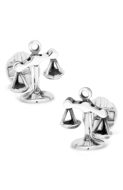 Ox and Bull Trading Co. 'Scales of Justice' Cuff Links