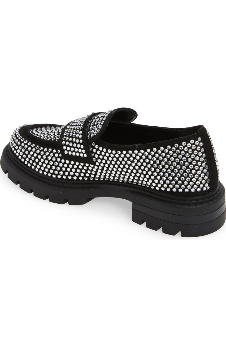 AZALEA WANG Hemmy Crystal Lug Sole Loafer, Alternate, color,