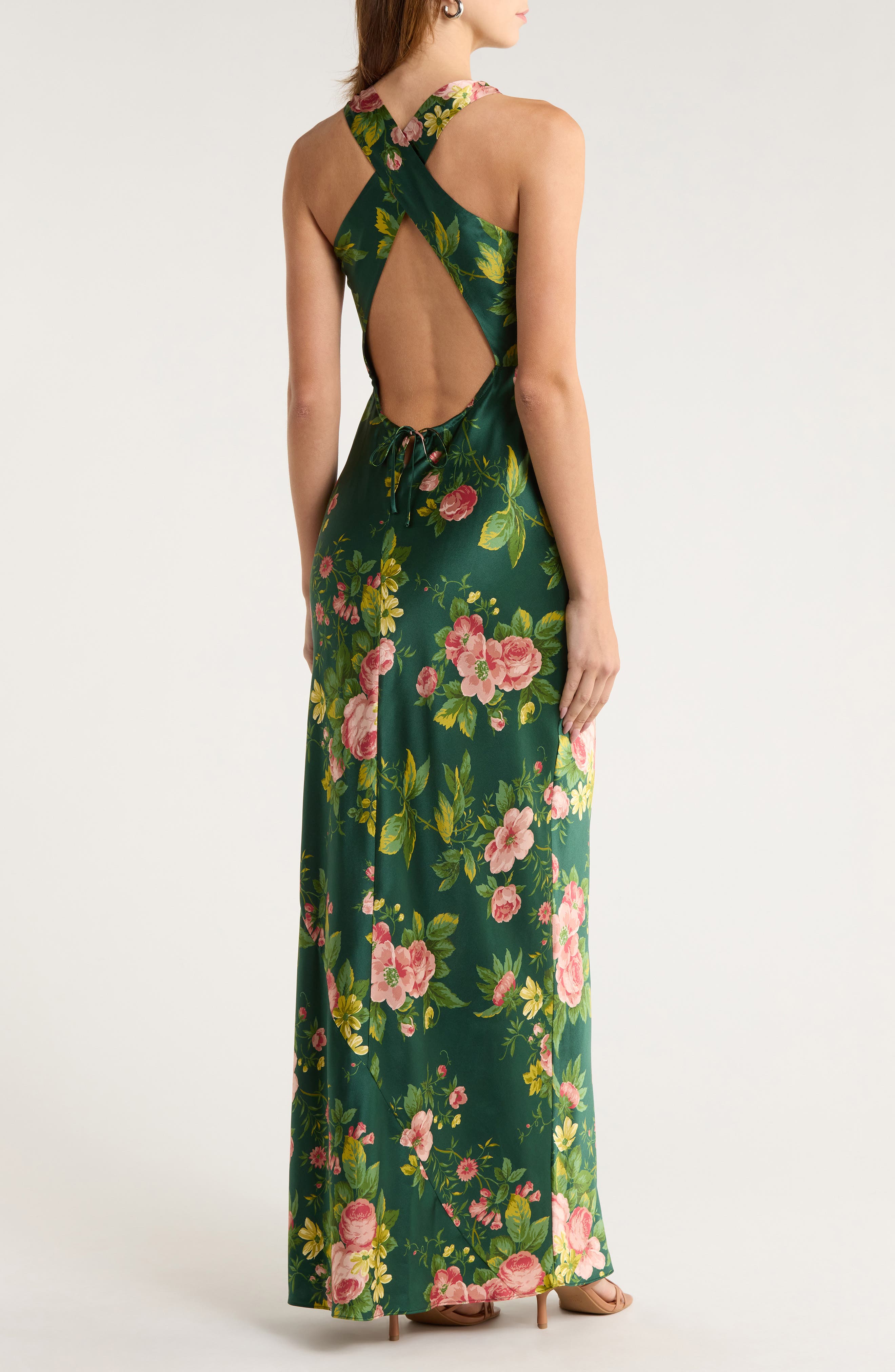 reformation dark green floral dress Anaiis Silk High Neck Maxi (Women) NZ Size:4 black dressing table stool Casual dresses A ditsy Juliet Maternity Bodycon Dress Reformation prescott dress