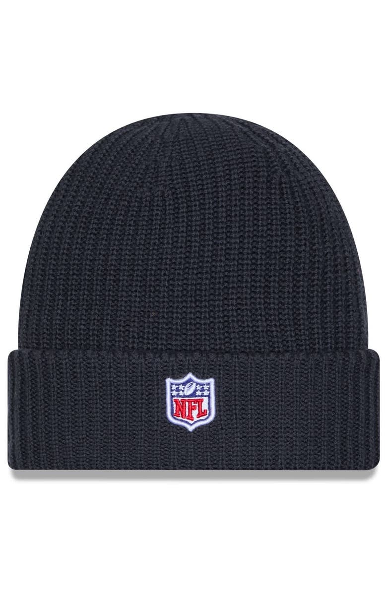 New Era Men's New Era Charcoal Green Bay Packers 2025 Sideline Cold Weather Cuffed Knit Hat, Alternate, color, Charcoal
