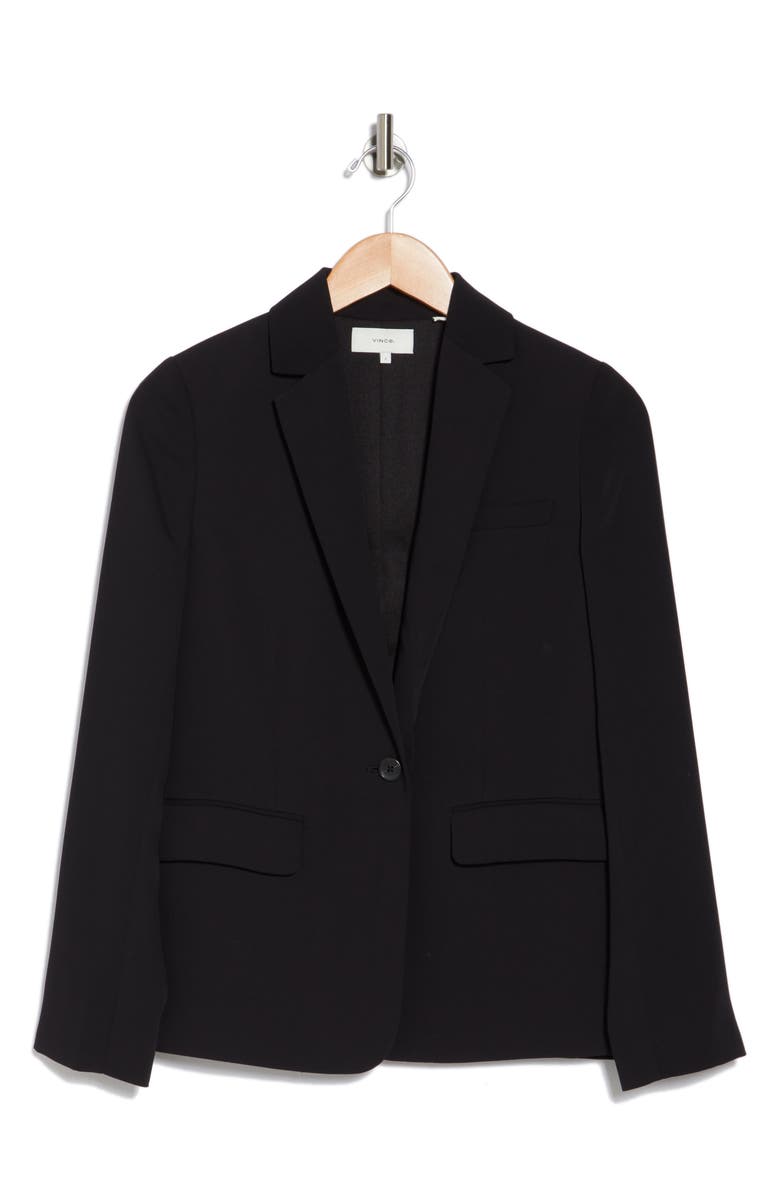 Vince Notch Lapel Blazer, Alternate, color, Black