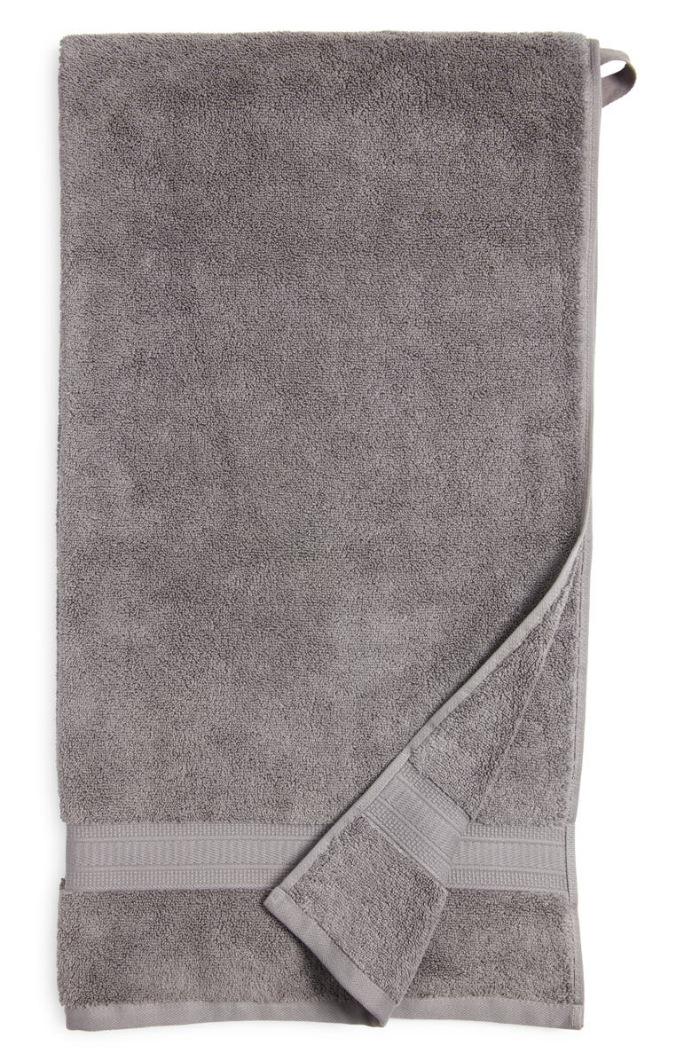 NORDSTROM RACK Zero Twist Cotton Bath Towel, Main, color, Grey Pearl