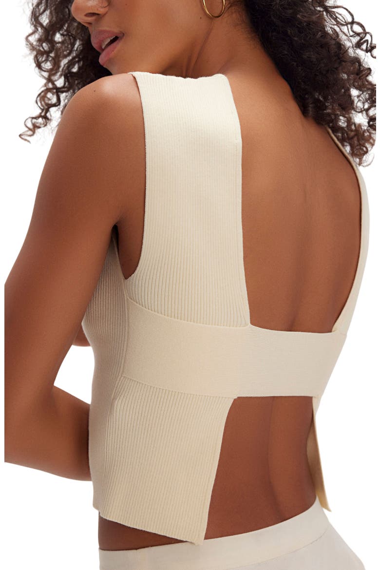 Back to Back Crop Tank, Alternate, color, ANTIQUE IVORY