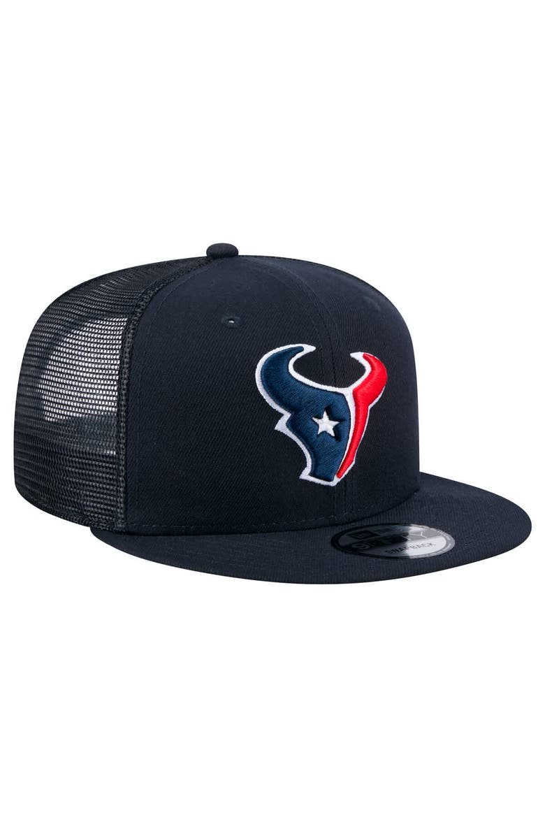New Era Men's New Era Navy Houston Texans Main Trucker 9FIFTY Snapback Hat, Alternate, color, Navy