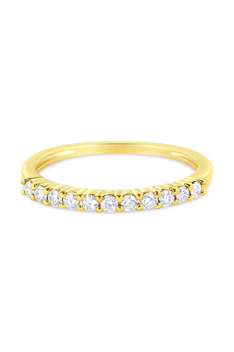 IGI Certified 1/4 Cttw Diamond 10K Gold Fluted Band Style Ring, Main, color, Yellow Gold