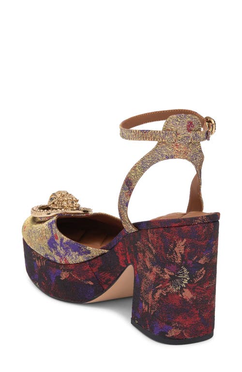Kurt Geiger London Chelsea Ankle Strap Platform Pump In Multi