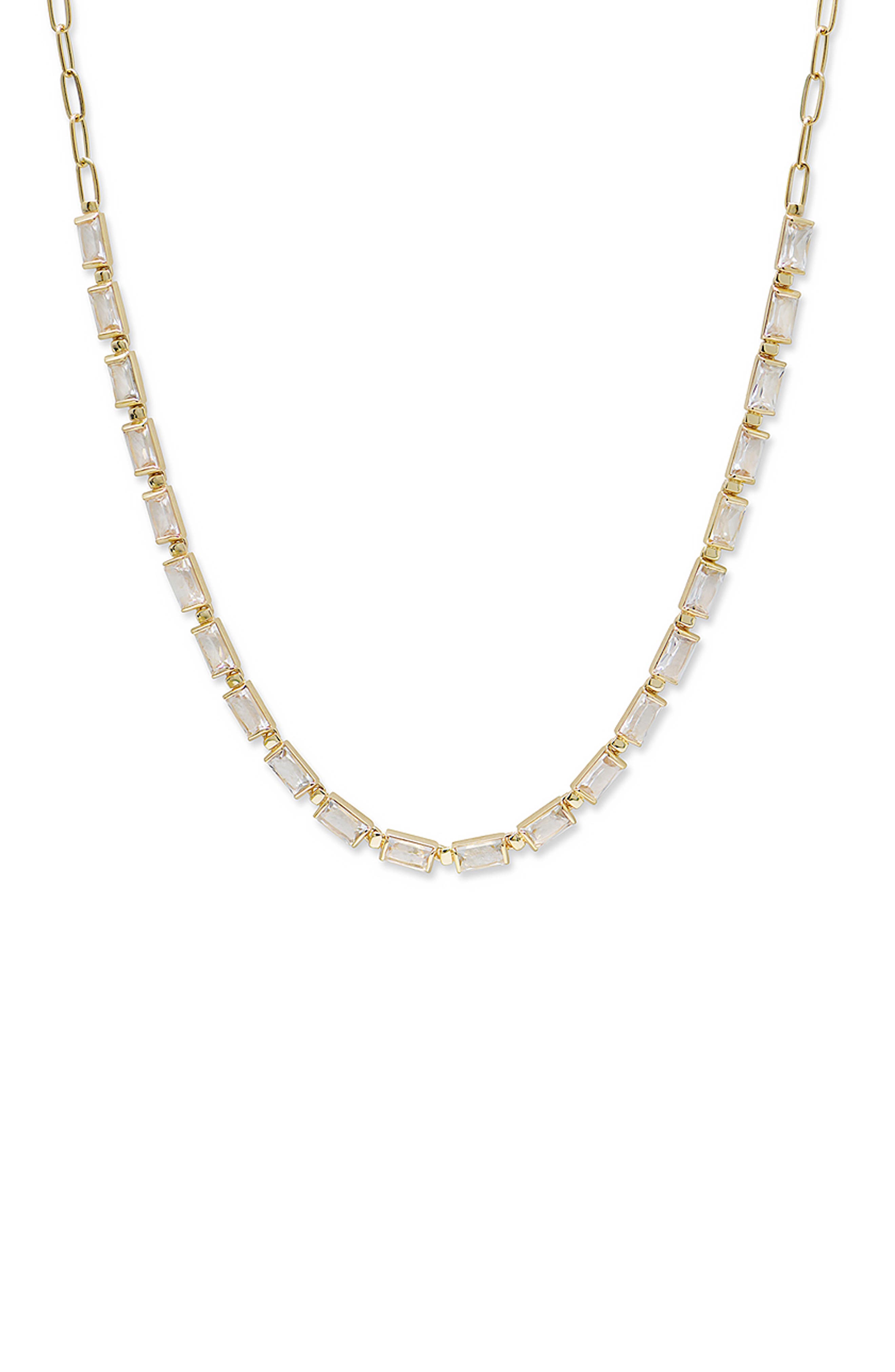 selected 14K YELLOW GOLD/ CLEAR TOPAZ