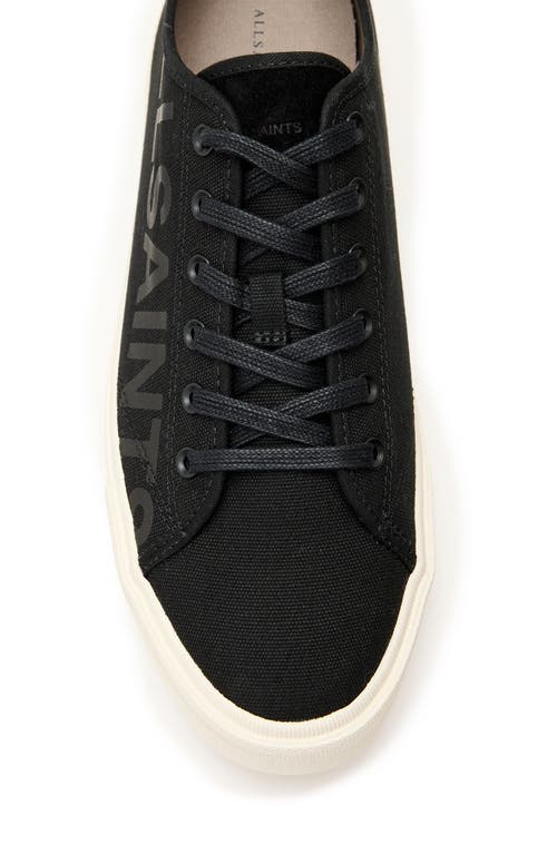 Shop Allsaints Biggy Low Top Sneaker In Black