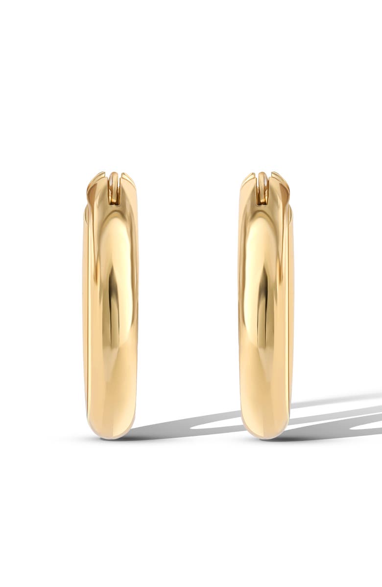 Jessica Simpson Polished Gold-Tone Chunky Hoop Earrings, Alternate, color, Gold