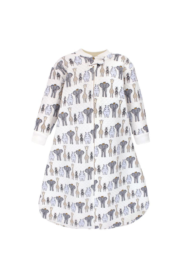 Premium Quilted Long-sleeve Sleep & Wear Comfort Layer (baby), Alternate, color, Royal Safari