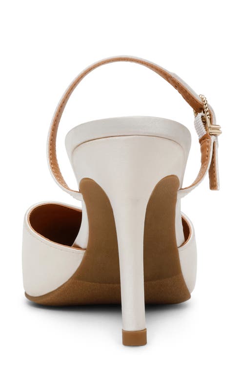 Dolce Vita Dv By Elegant Mule Pump In Ivory Satin