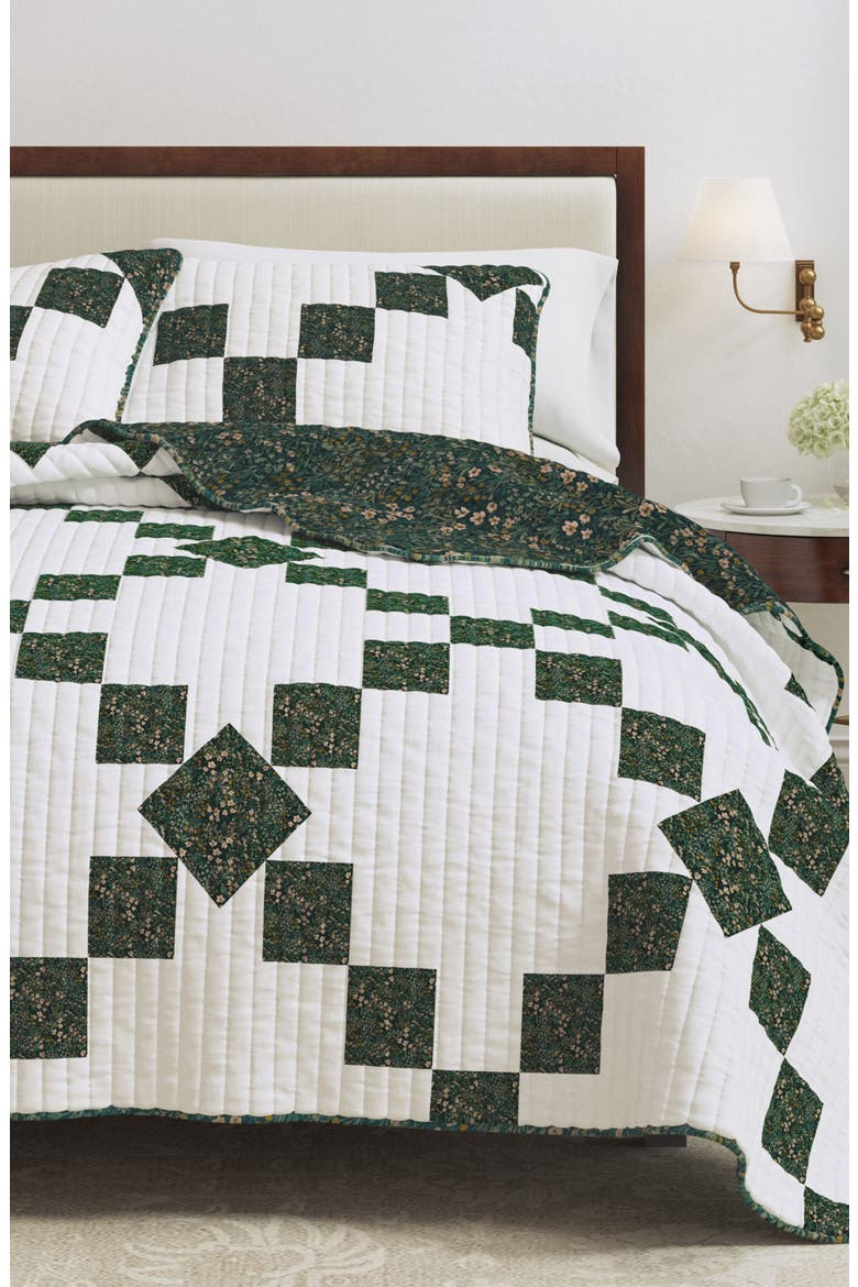 Floral Patch Quilt Set, Alternate, color, GARDEN STAR