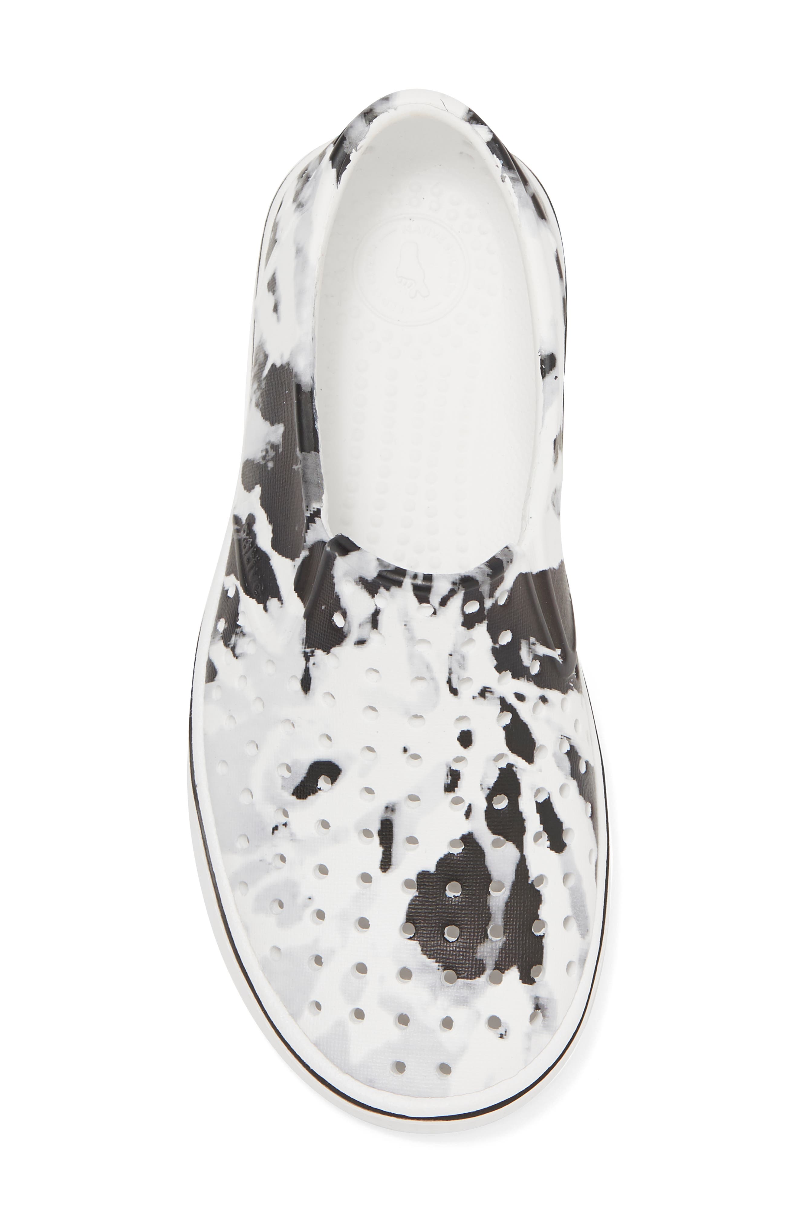 Miles Print Slip-On Sneaker, Alternate, color, SHELL WHITE/ GREY TIE DYE