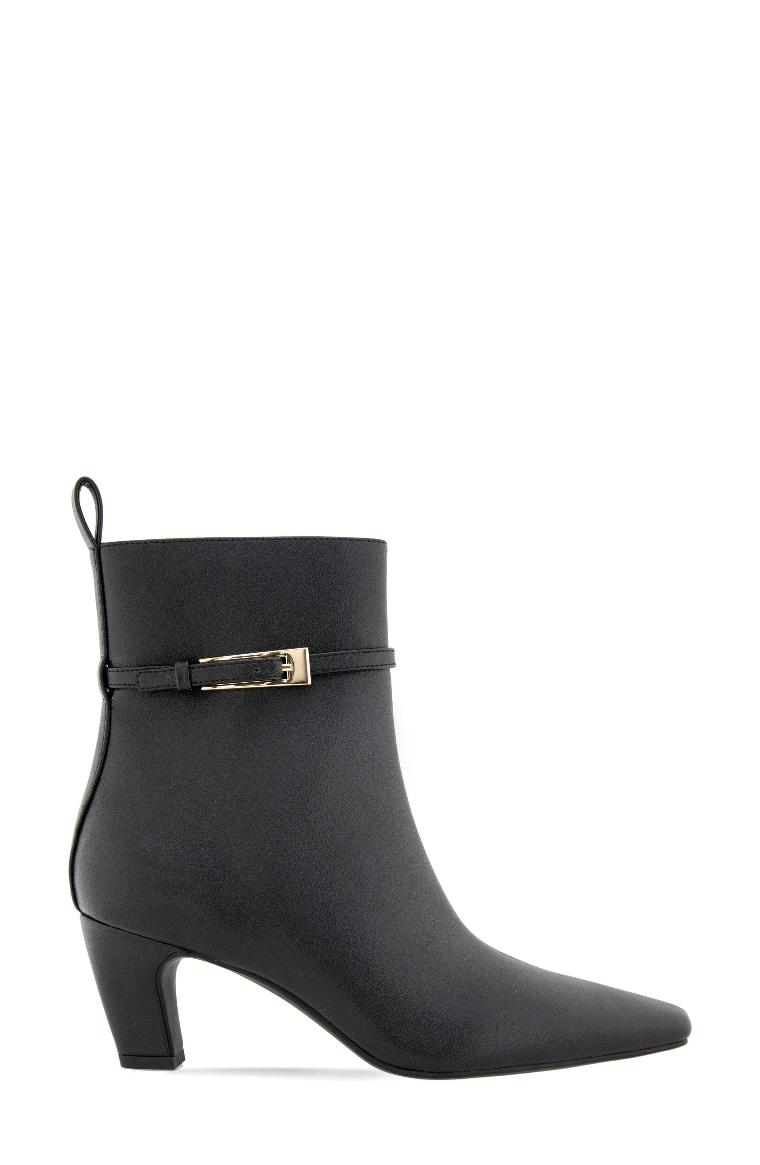 Xion Faux Leather Bootie, Alternate, color, BLACK