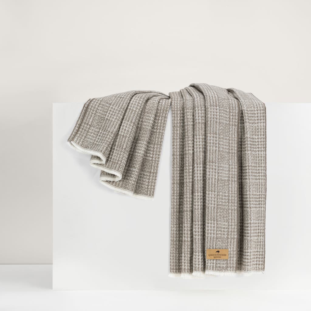 Lands Downunder Sutton Plaid Throw In Brown