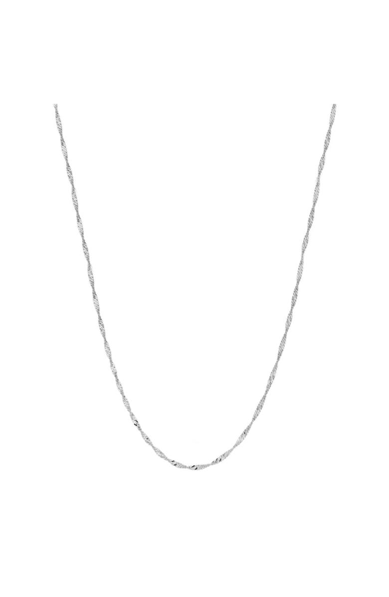 Donatello Gian Sterling Silver Twisted Necklace, Main, color, Silver