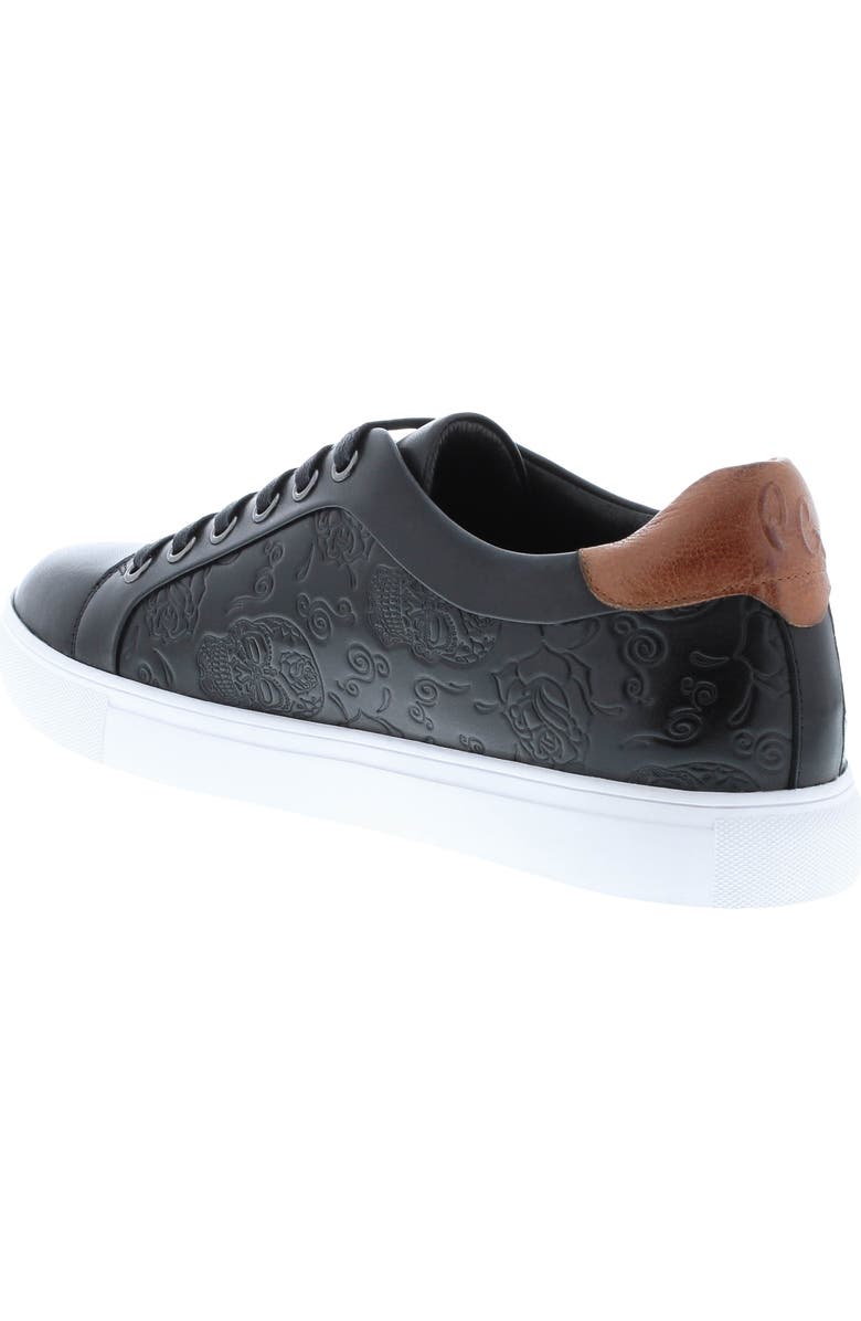 Robert Graham Artfibers Embossed Leather Sneaker, Alternate, color,