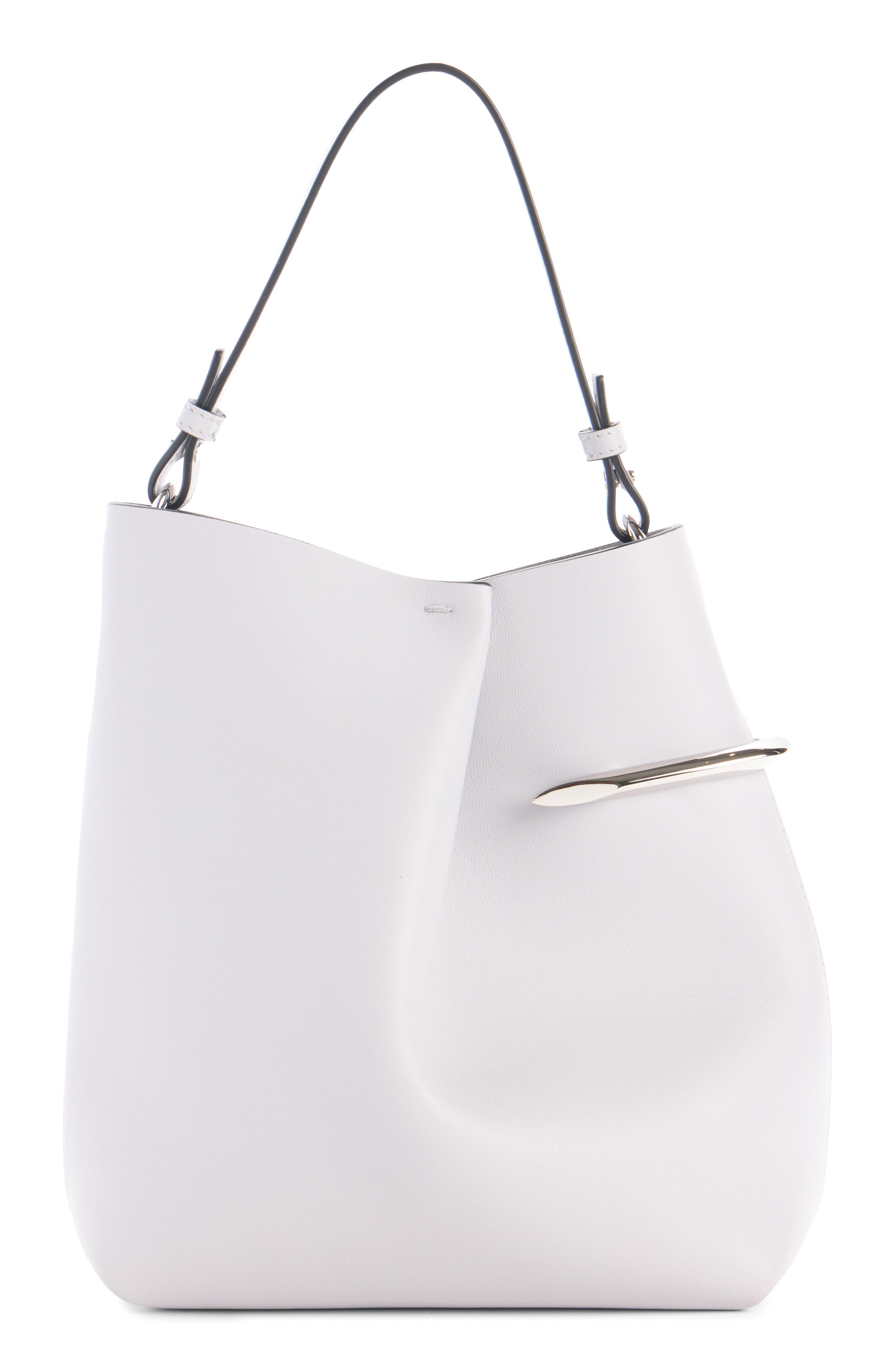 Givenchy Mini Pinch Me Leather Tote, Alternate, color, 057-Cloud Grey