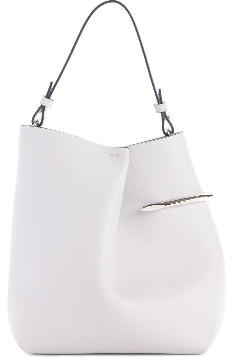 Givenchy Mini Pinch Me Leather Tote, Alternate, color, 057-Cloud Grey