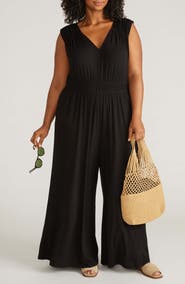 Universal Standard The Zoey Liquid Jersey Wide Leg Jumpsuit