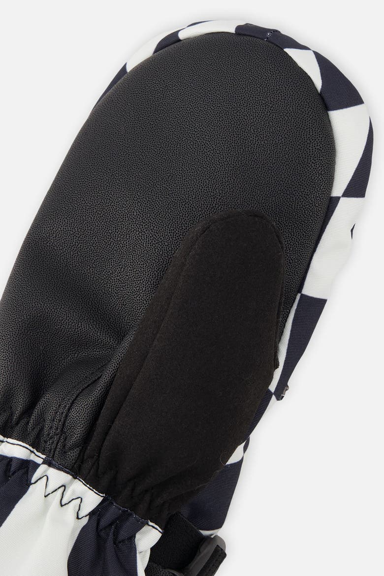 Teknik Checkered Waterproof Cordura Reinforced Winter Mittens, Alternate, color, White Checkered Print
