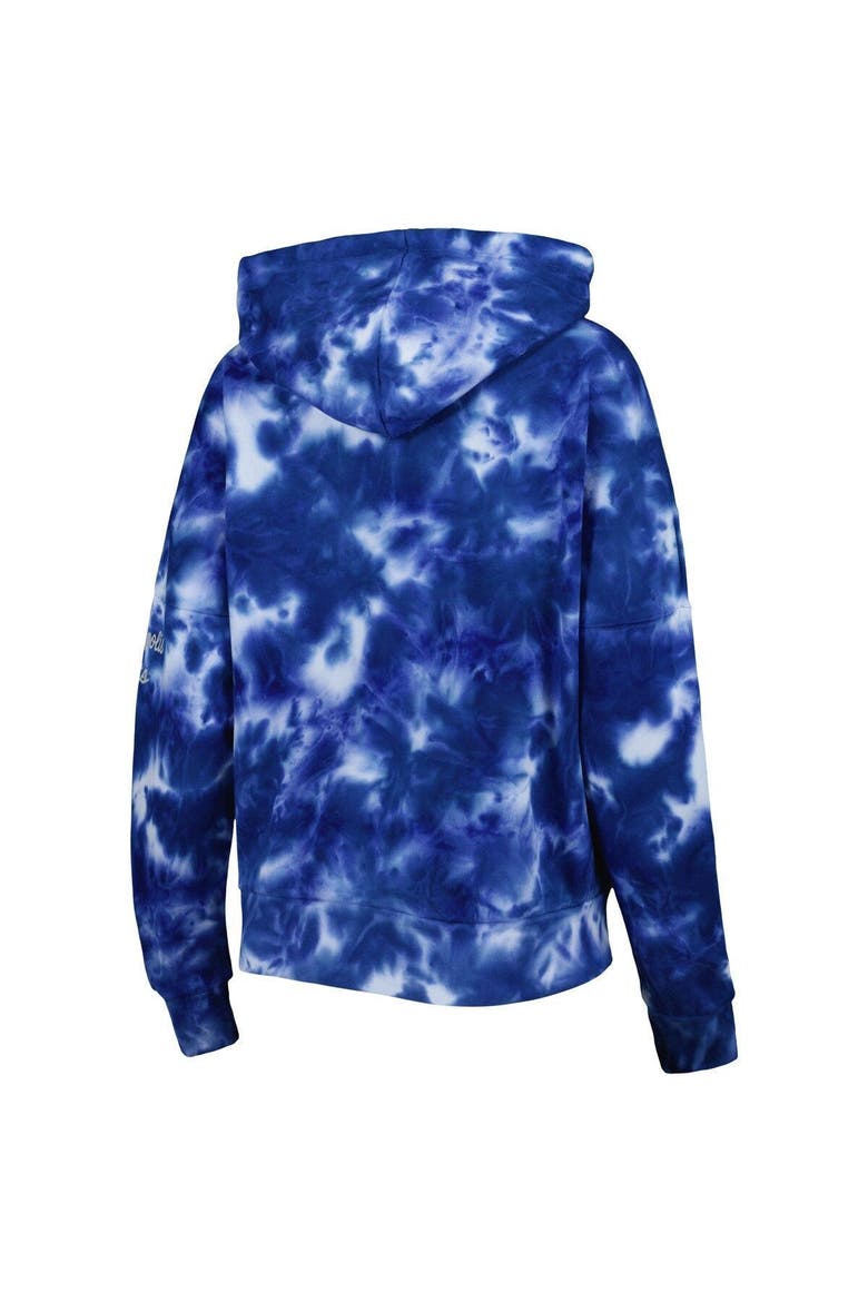 Women's New Era Royal Indianapolis Colts Cloud Dye Fleece Pullover Hoodie, Alternate, color, Royal