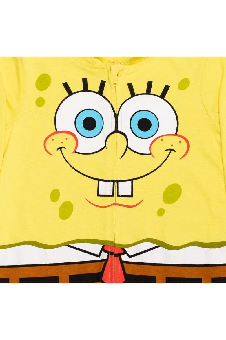 SpongeBob SquarePants Hooded One Piece Coverall, Alternate, color, SpongeBob Yellow