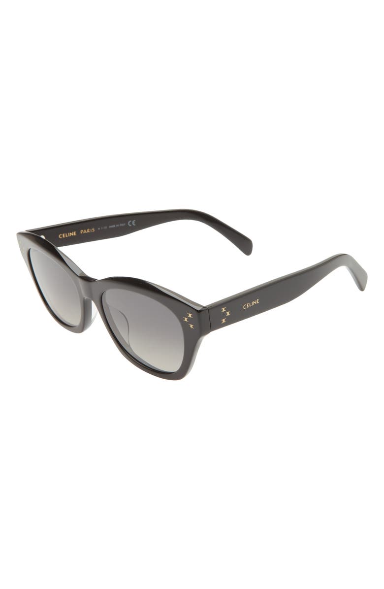 CELINE Mini Triomphe 55mm Round Sunglasses, Alternate, color, 