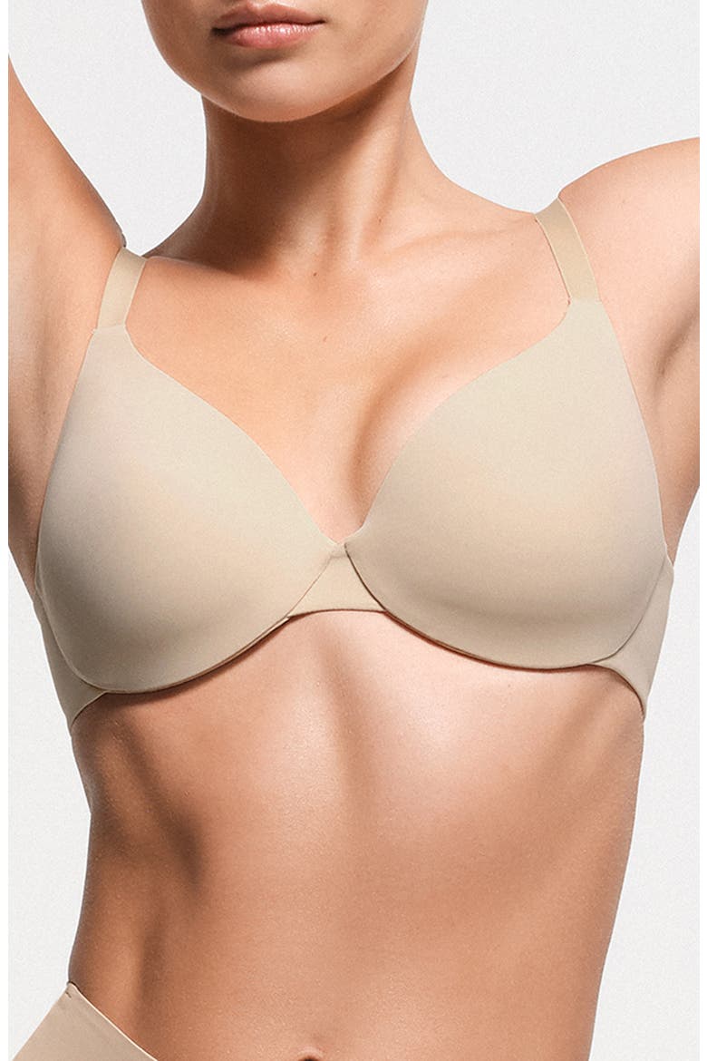 Smoothing Intimates Full Coverage Underwire Bra, Main, color, CLAY