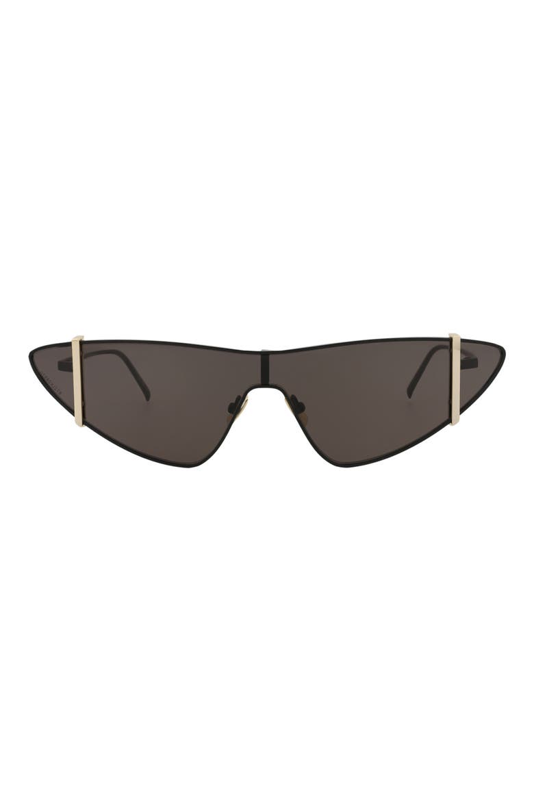 99mm Cat Eye Sunglasses, Main, color, BLACK BLACK BLACK