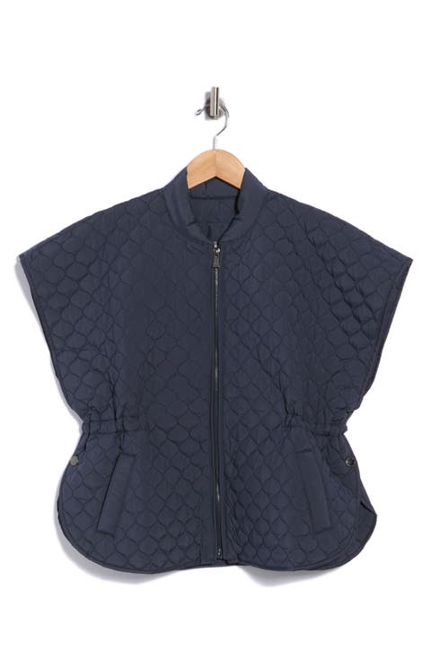 Quilted Capelet Jacket