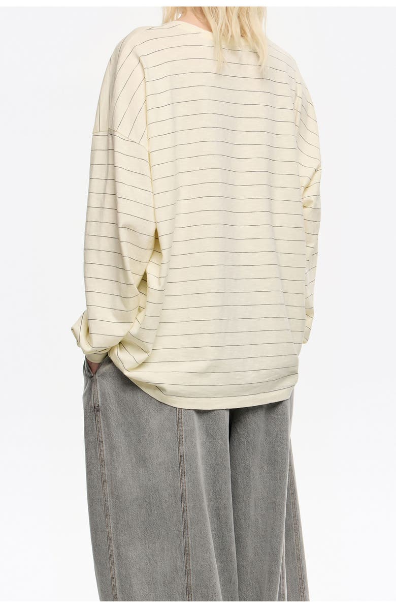 Bimba y Lola Oversize Logo Tie T-Shirt, Alternate, color, Vanilla