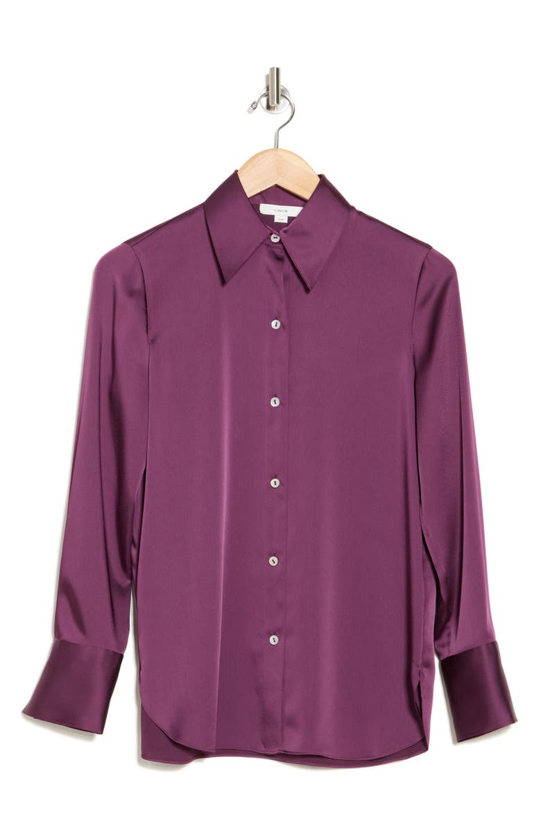 Vince Button-Up Shirt, Alternate, color, Deep Iris