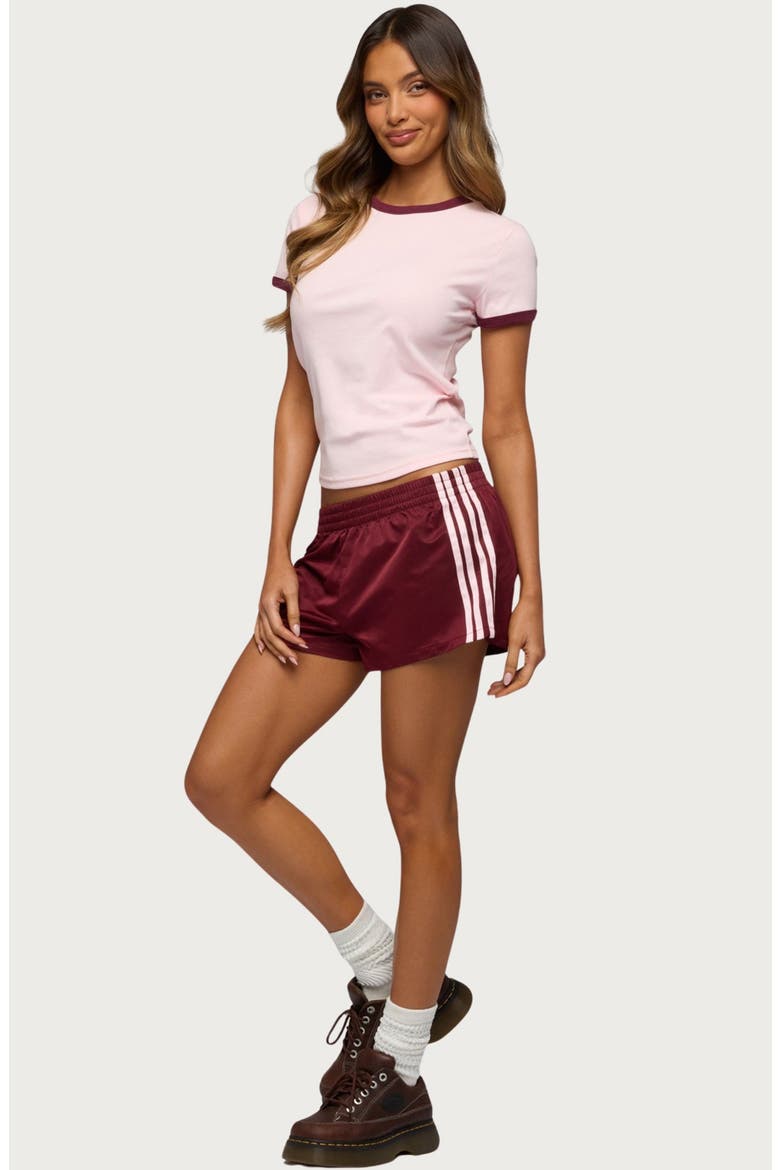 Zeke Contrast Trim T-Shirt, Alternate, color, PINK