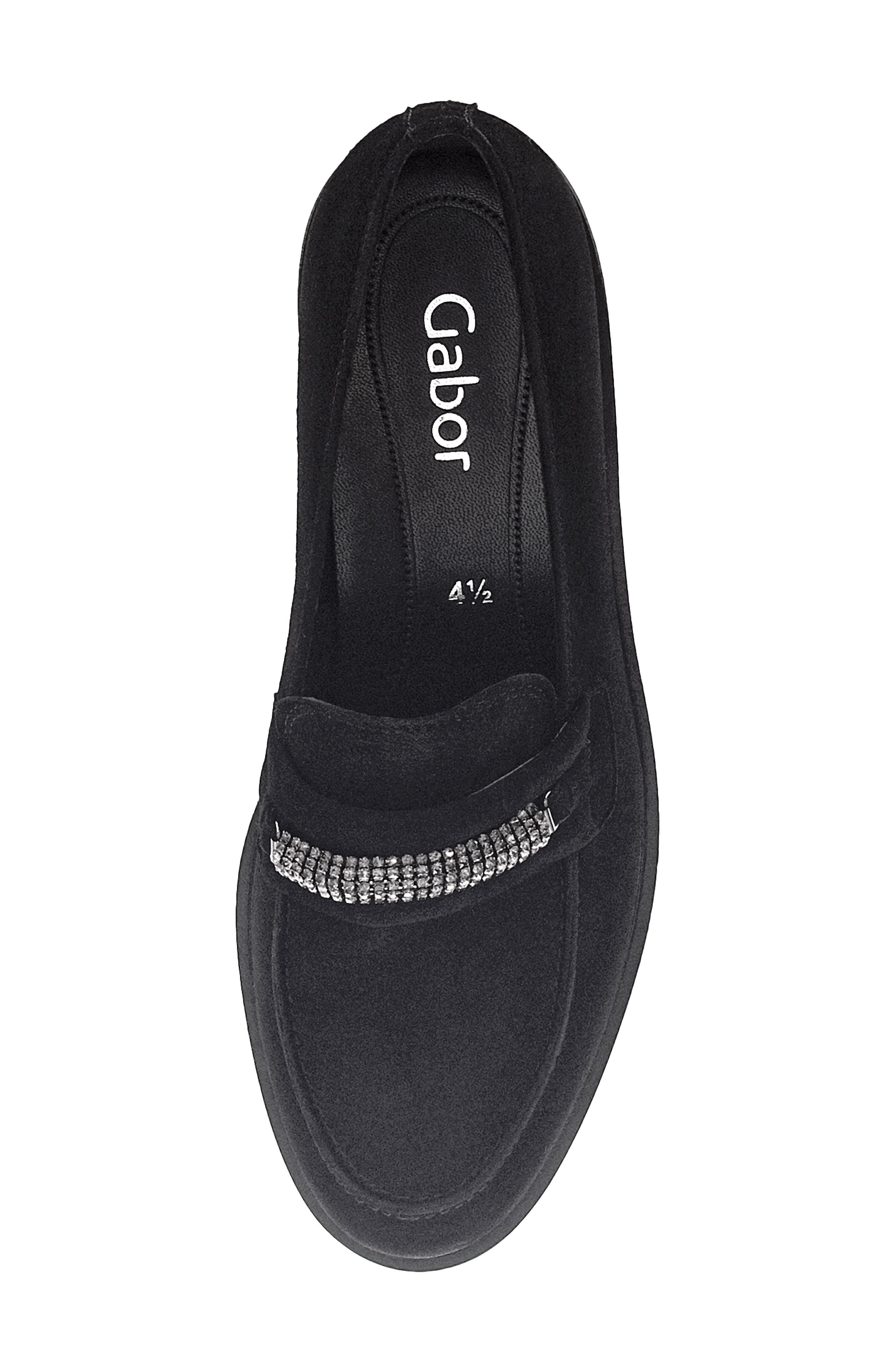 Gabor Gem Bit Loafer, Alternate, color, Black