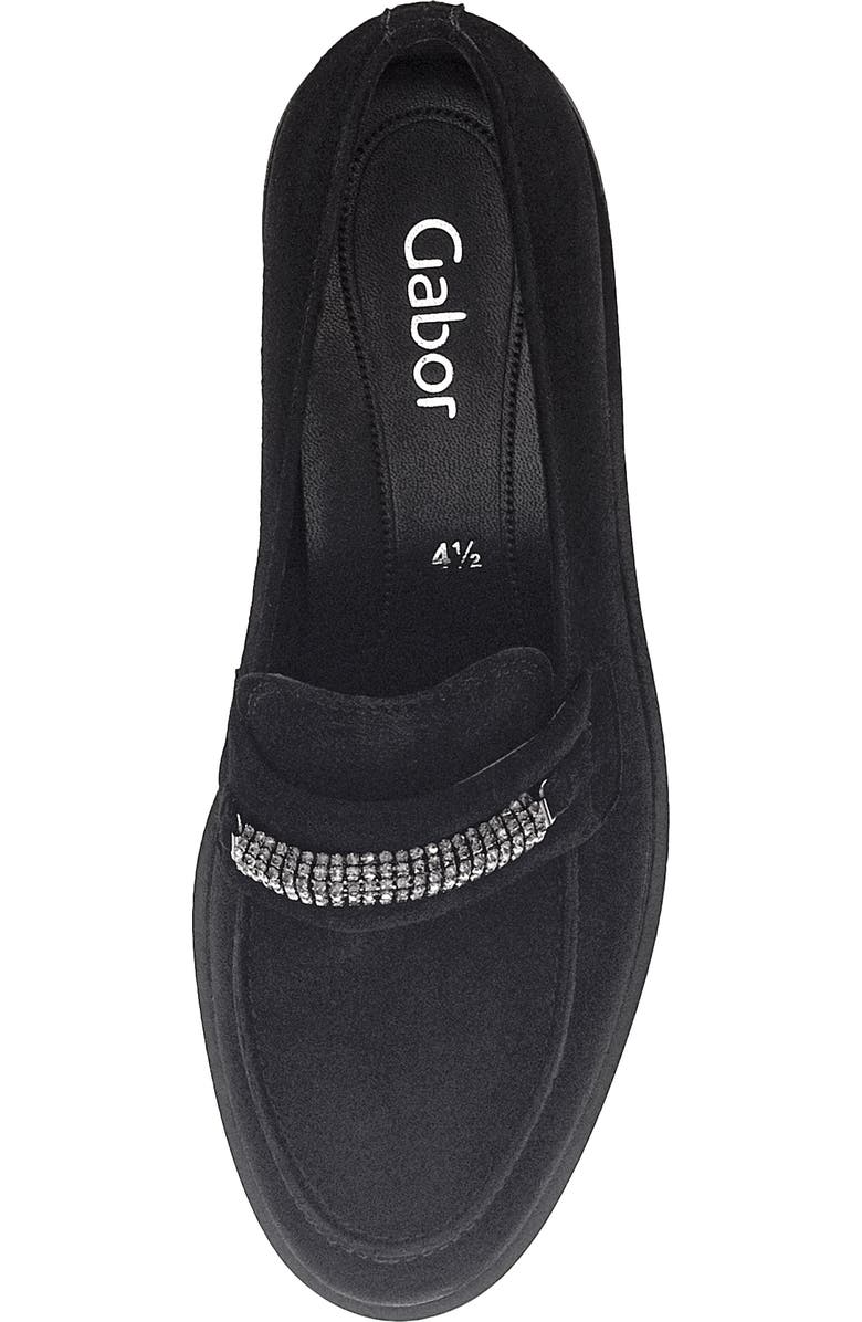 Gabor Gem Bit Loafer, Alternate, color, Black