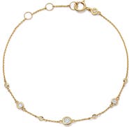 Astley Clarke Solid Gold Atomic Lab Grown Diamond Station Bracelet