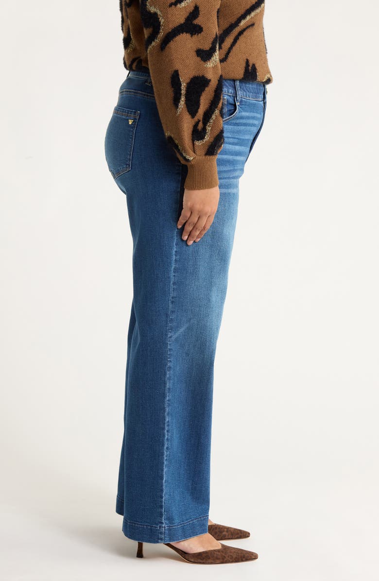 Wit & Wisdom Sam High Waist Wide Leg Jeans, Alternate, color, Blue