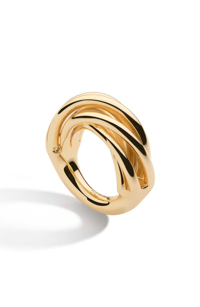 DEMARSON Sloane Crisscross Ring, Main, color, Gold