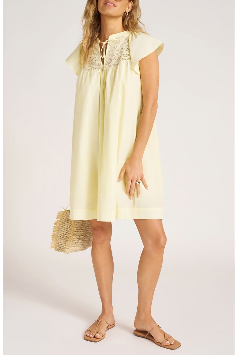 Aurea Woven Shift Dress, Alternate, color, LEMONDROP