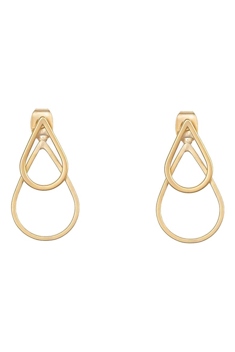Tabitha Earring Jackets Vintage Layered Statement, Alternate, color, Gold