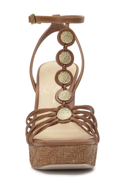 Jessica Simpson Colero Ankle Strap Platform Sandal In Western Tan