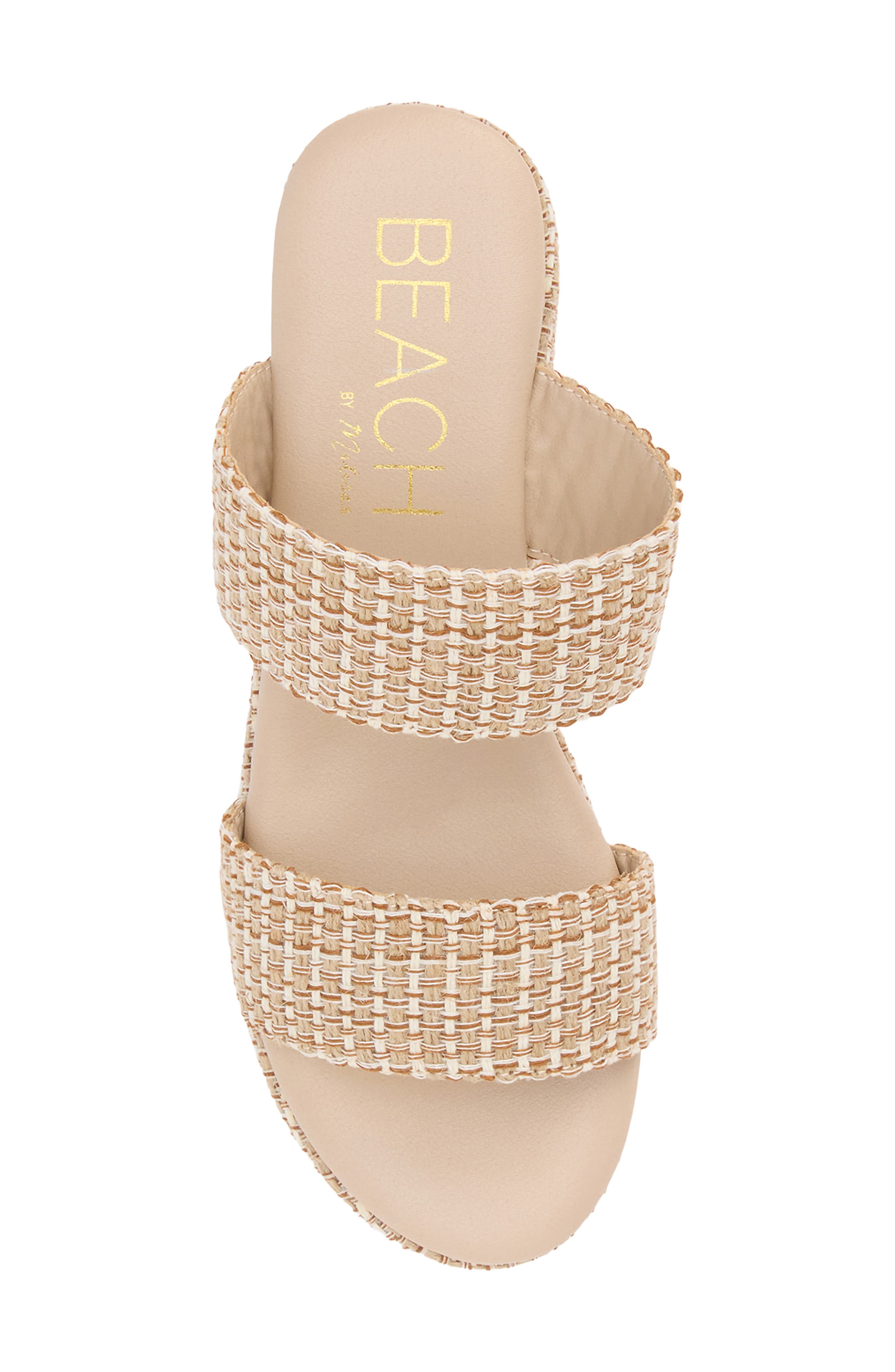 Ocean Ave Espadrille Platform Slide Sandal, Alternate, color, TAN MULTI JUTE