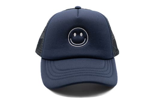 Rey To Z Smiley Foam Trucker Hat In Blue