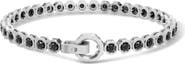 Off-White Large Hex Nut Black Lab Grown Diamond Bracelet