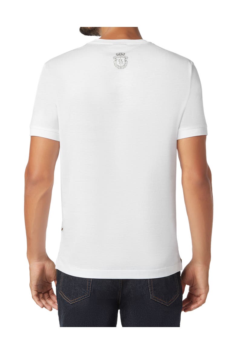 T-Shirt Round Neck Palms Men, Alternate, color, white