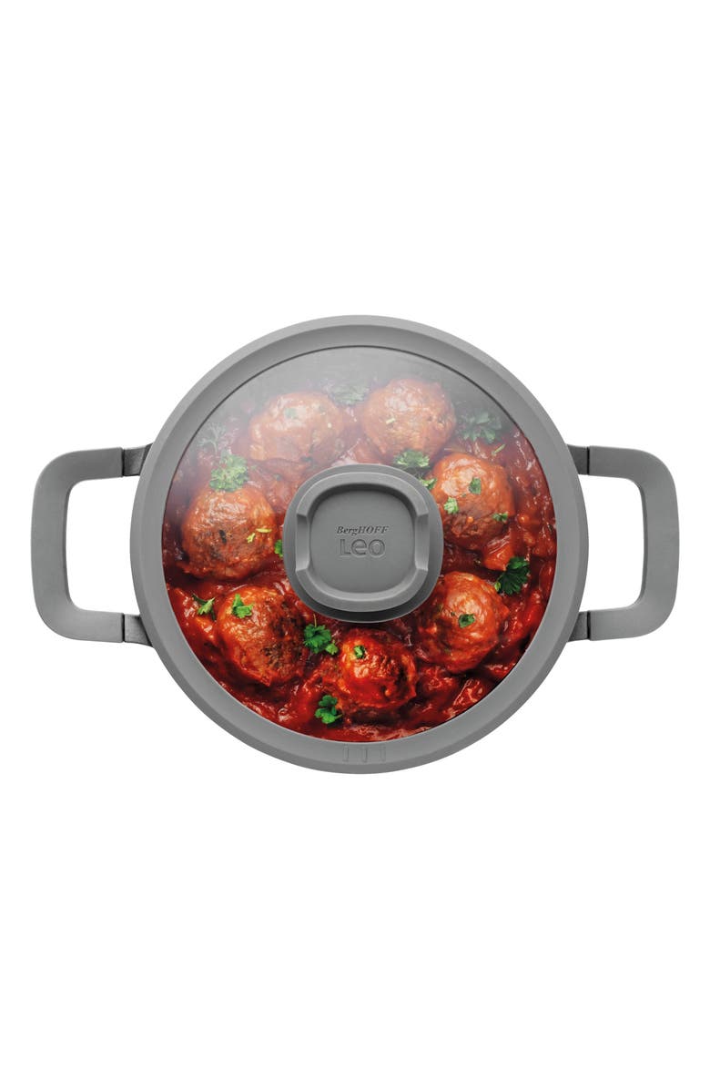 BergHOFF Leo Stone Nonstick 2.9-Quart Covered Casserole Dish, Alternate, color, Black