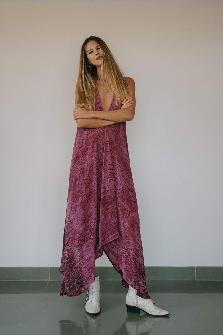 Classic Silk Dress Jojo, Alternate, color, Wine